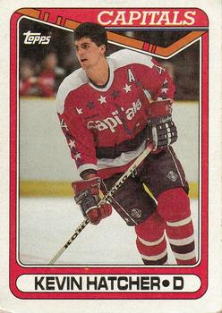 #147 Kevin Hatcher - Washington Capitals - 1990-91 Topps Hockey