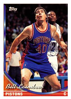 #147 Bill Laimbeer - Detroit Pistons - 1993-94 Topps Basketball