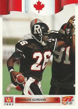 #147 Charles Gordon - Ottawa Rough Riders - 1992 All World CFL Football