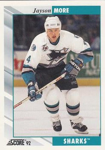 #147 Jay More - San Jose Sharks - 1992-93 Score USA Hockey