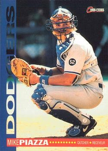 #147 Mike Piazza - Los Angeles Dodgers - 1994 O-Pee-Chee Baseball