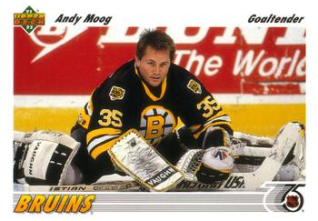 #147 Andy Moog - Boston Bruins - 1991-92 Upper Deck Hockey