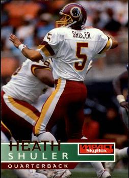 #147 Heath Shuler - Washington Redskins - 1995 SkyBox Impact Football