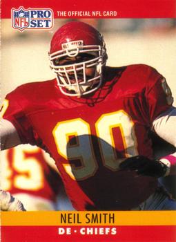#147 Neil Smith - Kansas City Chiefs - 1990 Pro Set Football