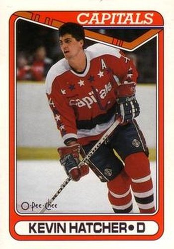 #147 Kevin Hatcher - Washington Capitals - 1990-91 O-Pee-Chee Hockey