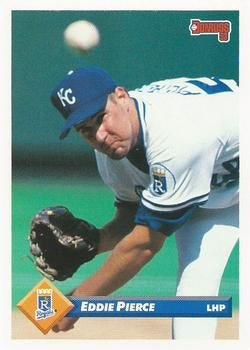 #147 Eddie Pierce - Kansas City Royals - 1993 Donruss Baseball