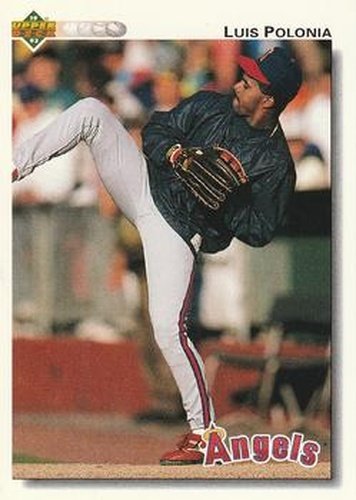 #147 Luis Polonia - California Angels - 1992 Upper Deck Baseball