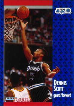 #147 Dennis Scott - Orlando Magic - 1991-92 Fleer Basketball