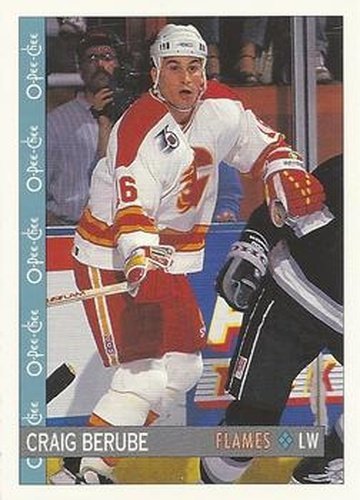 #147 Craig Berube - Calgary Flames - 1992-93 O-Pee-Chee Hockey