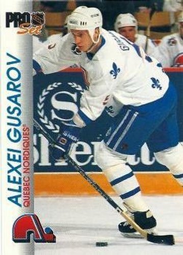 #147 Alexei Gusarov - Quebec Nordiques - 1992-93 Pro Set Hockey