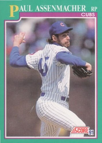 #147 Paul Assenmacher - Chicago Cubs - 1991 Score Baseball