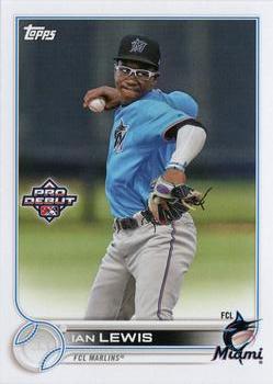 #PD-147 Ian Lewis - FCL Marlins - 2022 Topps Pro Debut Baseball