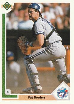 #147 Pat Borders - Toronto Blue Jays - 1991 Upper Deck Baseball