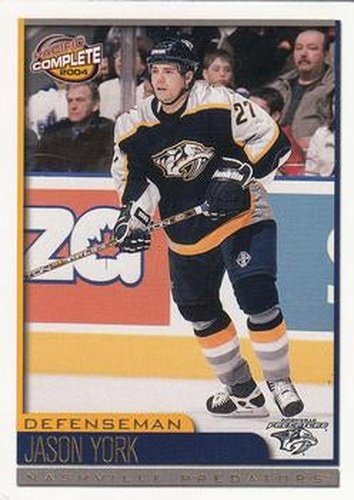 #147 Jason York - Nashville Predators - 2003-04 Pacific Complete Hockey