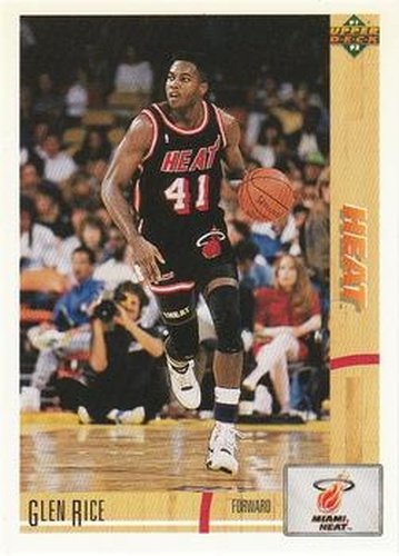 #147 Glen Rice - Miami Heat - 1991-92 Upper Deck Basketball