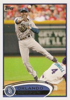 #147 Orlando Hudson - San Diego Padres - 2012 Topps Baseball