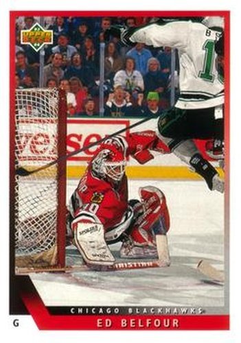 #147 Ed Belfour - Chicago Blackhawks - 1993-94 Upper Deck Hockey