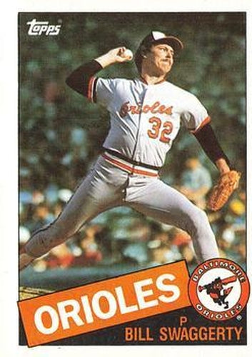 #147 Bill Swaggerty - Baltimore Orioles - 1985 Topps Baseball