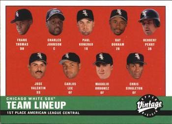 #147 Chicago White Sox - Chicago White Sox - 2001 Upper Deck Vintage Baseball