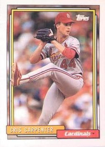 #147 Cris Carpenter - St. Louis Cardinals - 1992 Topps Baseball