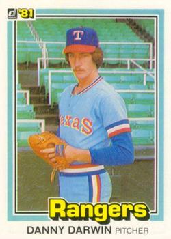 #147 Danny Darwin - Texas Rangers - 1981 Donruss Baseball