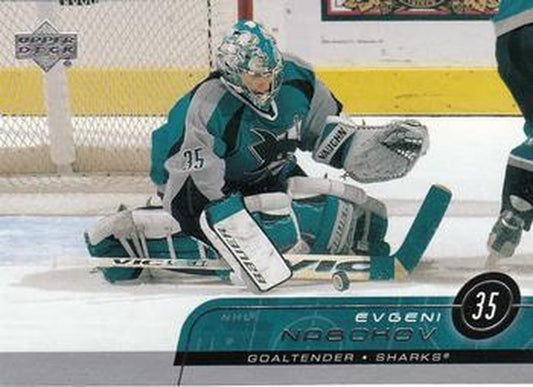 #147 Evgeni Nabokov - San Jose Sharks - 2002-03 Upper Deck Hockey
