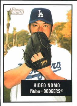 #147 Hideo Nomo - Los Angeles Dodgers - 2003 Bowman Heritage Baseball