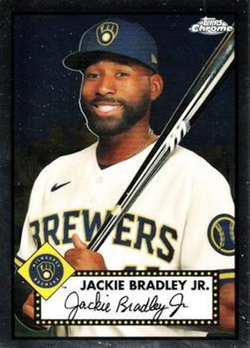 #147 Jackie Bradley Jr. - Milwaukee Brewers - 2021 Topps Chrome Platinum Anniversary Baseball