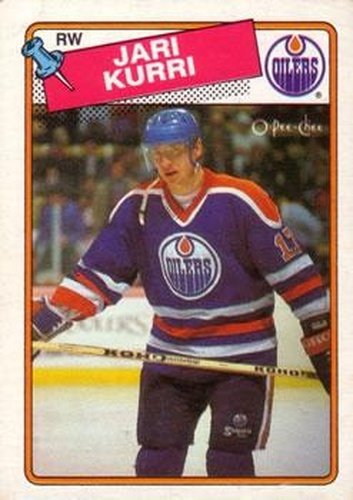 #147 Jari Kurri - Edmonton Oilers - 1988-89 O-Pee-Chee Hockey