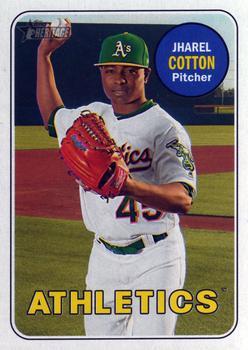 #147 Jharel Cotton - Oakland Athletics - 2018 Topps Heritage Baseball