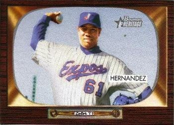 #147 Livan Hernandez - Montreal Expos - 2004 Bowman Heritage Baseball