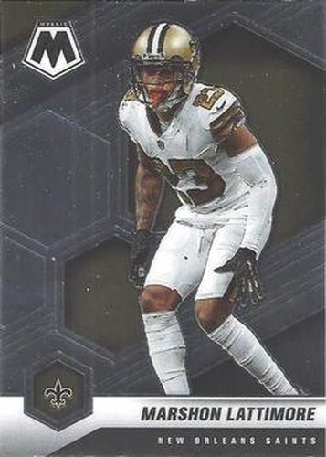 #147 Marshon Lattimore - New Orleans Saints - 2021 Panini Mosaic Football