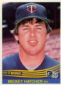 #147 Mickey Hatcher - Minnesota Twins - 1984 Donruss Baseball