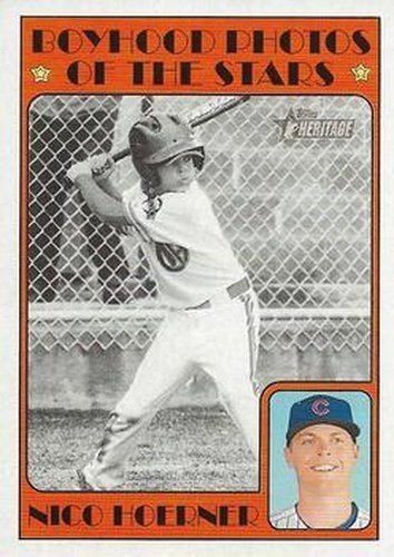 #147 Nico Hoerner - Chicago Cubs - 2021 Topps Heritage Baseball