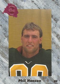 #147 Phil Hansen - Buffalo Bills - 1991 Classic Four Sport