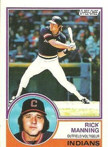 #147 Rick Manning - Cleveland Indians - 1983 O-Pee-Chee Baseball