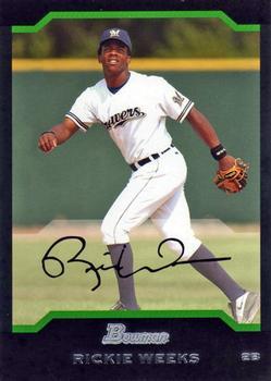 #147 Rickie Weeks - Milwaukee Brewers - 2004 Bowman Baseball