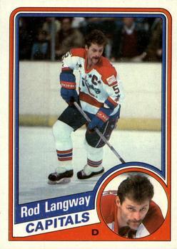 #147 Rod Langway - Washington Capitals - 1984-85 Topps Hockey