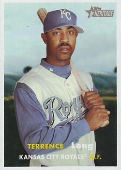 #147 Terrence Long - Kansas City Royals - 2006 Topps Heritage Baseball
