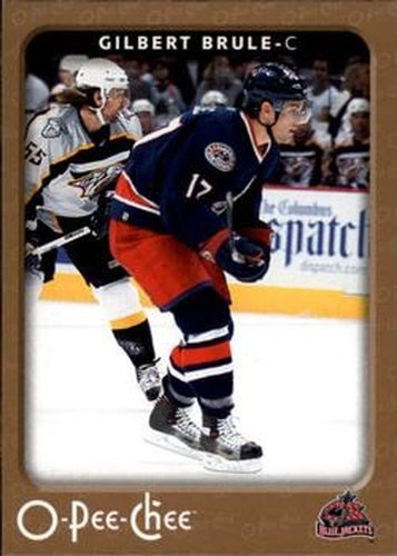 #147 Gilbert Brule - Columbus Blue Jackets - 2006-07 O-Pee-Chee Hockey
