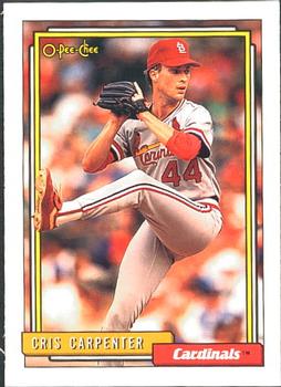 #147 Cris Carpenter - St. Louis Cardinals - 1992 O-Pee-Chee Baseball
