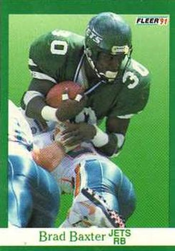 #147 Brad Baxter - New York Jets - 1991 Fleer Football