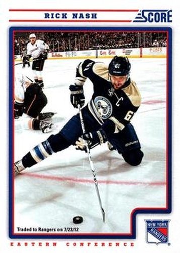 #147 Rick Nash - New York Rangers - 2012-13 Score Hockey
