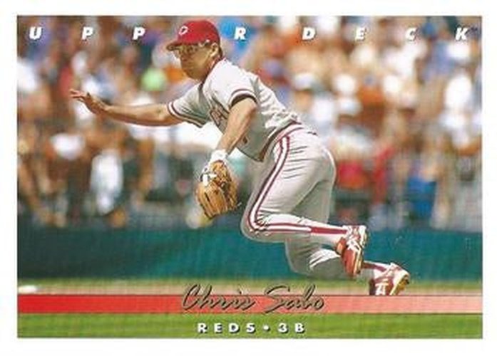 #147 Chris Sabo - Cincinnati Reds - 1993 Upper Deck Baseball