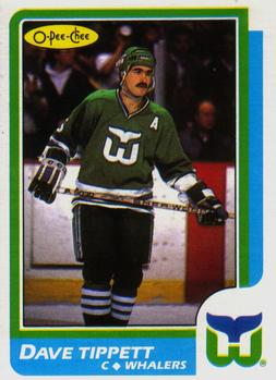 #148 Dave Tippett - Hartford Whalers - 1986-87 O-Pee-Chee Hockey