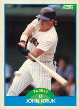 #148 John Kruk - San Diego Padres - 1989 Score Baseball