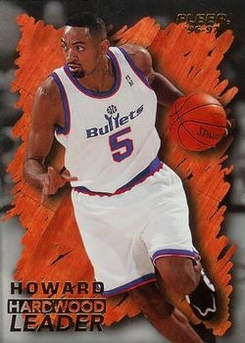 #148 Juwan Howard - Washington Bullets - 1996-97 Fleer Basketball