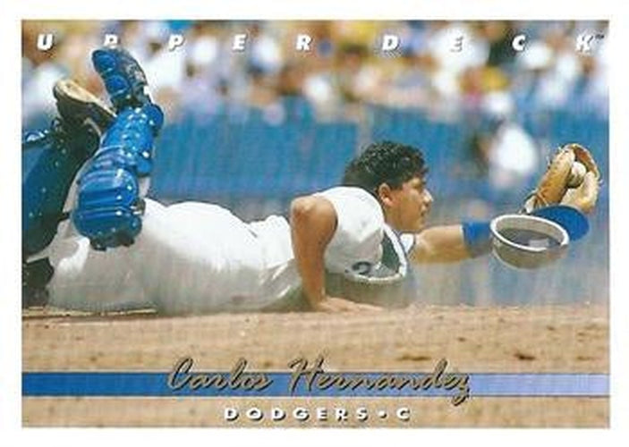 #148 Carlos Hernandez - Los Angeles Dodgers - 1993 Upper Deck Baseball