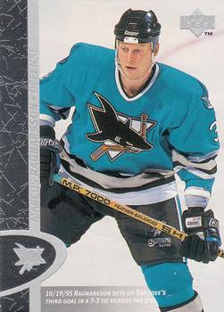 #148 Marcus Ragnarsson - San Jose Sharks - 1996-97 Upper Deck Hockey