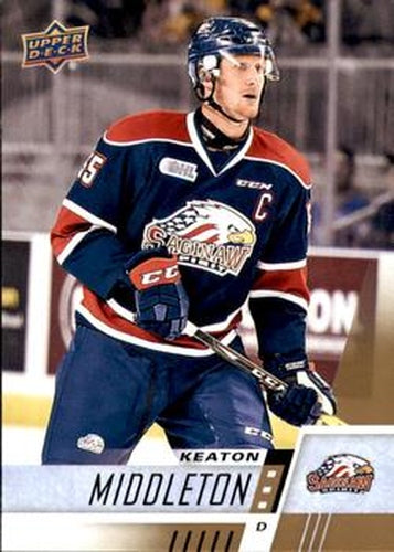 #148 Keaton Middleton - Saginaw Spirit - 2017-18 Upper Deck CHL Hockey
